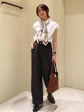 「アイテム（ローファー）」を使った、aikoさん（レディース・168cm・30代）の夏コーディネート