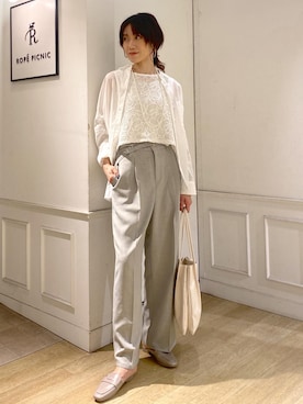 「フェスコーデ」｜「アイテム（ローファー）」を使った、aikoさん（レディース・168cm）の春コーディネート