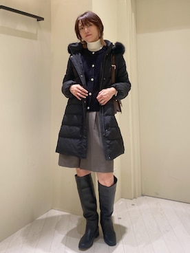 「アイテム（ブーツ）」を使った、aikoさん（レディース・168cm・30代）の冬コーディネート