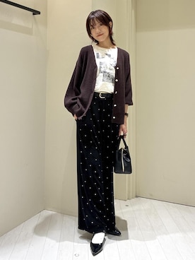 「ROPE' PICNIC（ロペピクニック）のアイテム（その他パンツ）」を使った、aikoさん（レディース・168cm）の秋コーディネート