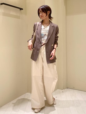 「アイテム（バレエシューズ）」を使った、aikoさん（レディース・168cm・30代）の夏コーディネート