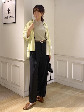 「フェスコーデ」｜「アイテム（ローファー）」を使った、aikoさん（レディース・168cm）の春コーディネート