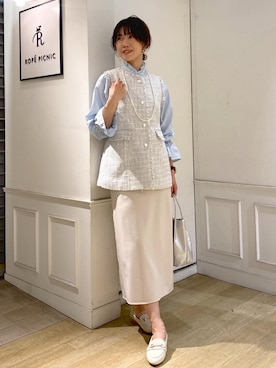 「セレモニーコーデ」｜「アイテム（ローファー）」を使った、aikoさん（レディース・168cm）の冬コーディネート
