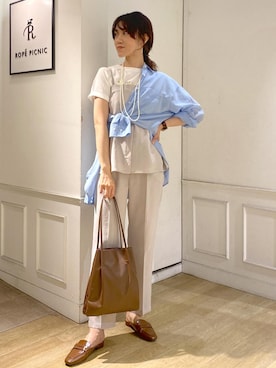 「フェスコーデ」｜「アイテム（ローファー）」を使った、aikoさん（レディース・168cm）の春コーディネート