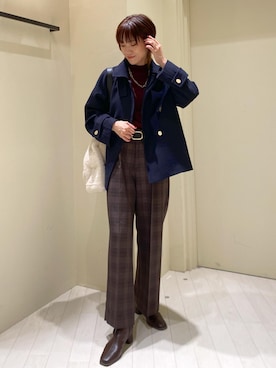 「アイテム（ブーツ）」を使った、aikoさん（レディース・168cm・30代）の秋コーディネート