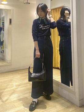 「アウトドア」｜aikoさん（レディース・168cm）の冬コーディネート