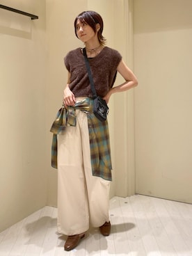 「ROPE' PICNIC（ロペピクニック）のアイテム」を使った、aikoさん（レディース・168cm）の秋コーディネート