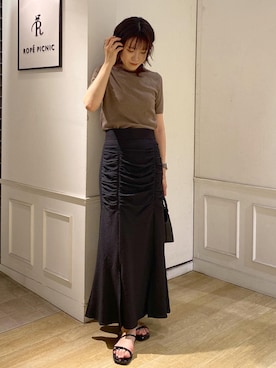 「マキシ」｜「アイテム（サンダル）」を使った、aikoさん（レディース・168cm）の夏コーディネート