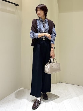 「ROPE' PICNIC（ロペピクニック）のアイテム（その他パンツ）」を使った、aikoさん（レディース・168cm）の秋コーディネート