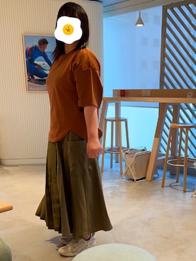 「OSMOSIS（オズモーシス）のアイテム」を使った、あやちさん（レディース・165cm）の春コーディネート