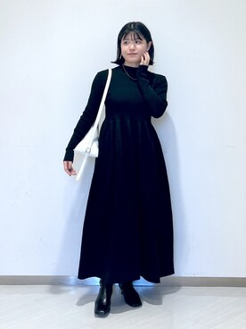 「A part by（アパートバイ）のアイテム（チェスターコート）」を使った、めいさん（レディース・159cm）の冬コーディネート