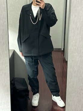「NANO universe（ナノユニバース）のアイテム（ブルゾン）」を使った、keiji2026さん（メンズ・181cm）の冬コーディネート