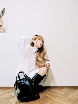 「Handmade（ハンドメイド）のアイテム」を使った、あいさん（レディース・153cm）の春コーディネート