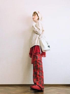 「brand ?（ブランド ?）のアイテム」を使った、あいさん（レディース・153cm）の冬コーディネート