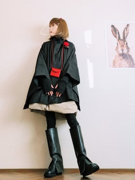 「アイテム（財布）」を使った、あいさん（レディース・153cm）の冬コーディネート