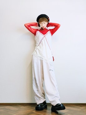 「RNA（アールエヌエー）のアイテム」を使った、あいさん（レディース・153cm）の夏コーディネート