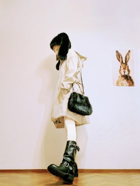 「アイテム（レッグウェア）」を使った、あいさん（レディース・153cm）の冬コーディネート