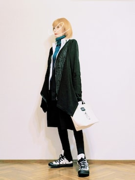 「antiqua（アンティカ）のアイテム」を使った、あいさん（レディース・153cm）の春コーディネート