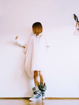 「アイテム（アームカバー）」を使った、あいさん（レディース・153cm）の秋コーディネート