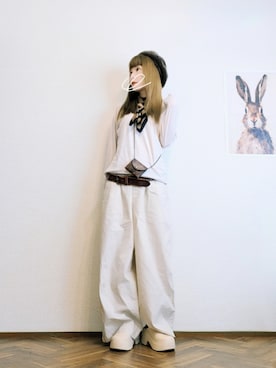 「c.u.l（シーユーエル）のアイテム」を使った、あいさん（レディース・153cm）の春コーディネート