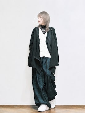 「antiqua（アンティカ）のアイテム」を使った、あいさん（レディース・153cm）の秋コーディネート