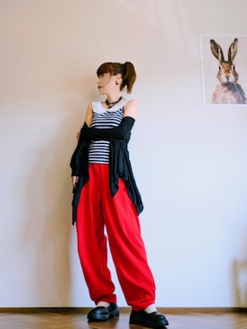 「アイテム（ピアス（片耳用））」を使った、あいさん（レディース・153cm）の夏コーディネート