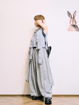「アイテム（バックパック/リュック）」を使った、あいさん（レディース・153cm）の夏コーディネート