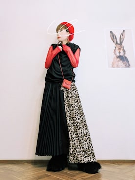「ニットベスト」｜あいさん（レディース・153cm）の春コーディネート