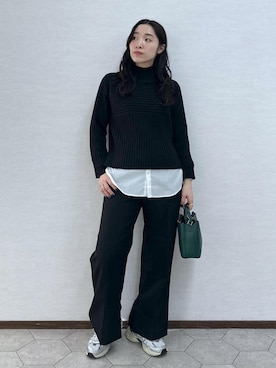 「Legato Largo（レガートラルゴ）のアイテム」を使った、RYO.さん（レディース・165cm）の冬コーディネート