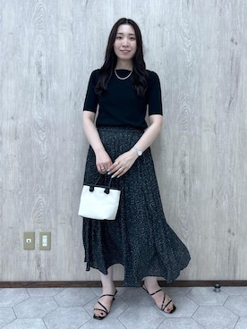 「オールブラックコーデ」｜RYO.さん（レディース・165cm）の夏コーディネート