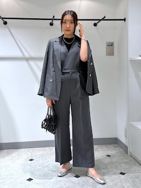「アイテム（テーラードジャケット）」を使った、RYO.さん（レディース・165cm・20代）の夏コーディネート