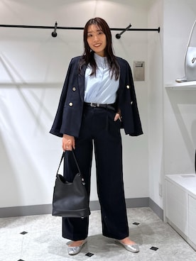「アイテム（バレエシューズ）」を使った、RYO.さん（レディース・165cm）の夏コーディネート