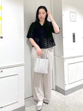 「ROPE' PICNIC（ロペピクニック）のアイテム（シャツ/ブラウス）」を使った、RYO.さん（レディース・165cm）の春コーディネート