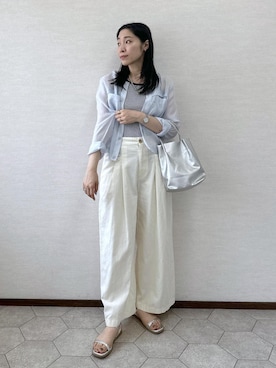 「アイテム（タンクトップ）」を使った、RYO.さん（レディース・165cm・20代）の夏コーディネート