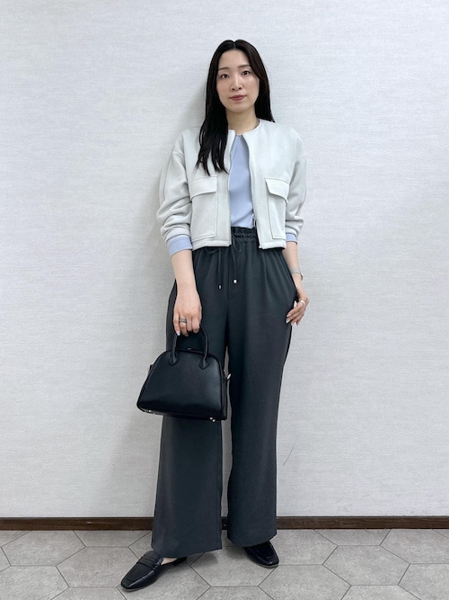 幾何柄ジャガードショート丈ブルゾン（ブルゾン）｜ROPE' PICNIC（ロペ