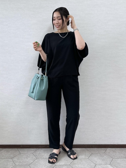 セール】【イージーケア】ジョーゼットスラックスパンツ