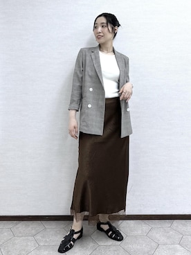 「ROPE' PICNIC（ロペピクニック）のアイテム」を使った、RYO.さん（レディース・165cm）の春コーディネート