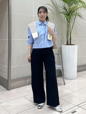 「アイテム（バレエシューズ）」を使った、RYO.さん（レディース・165cm・20代）の秋コーディネート