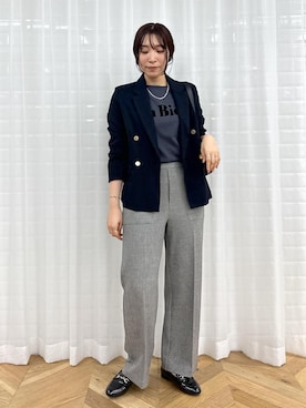 「アイテム（テーラードジャケット）」を使った、RYO.さん（レディース・165cm・20代）の夏コーディネート