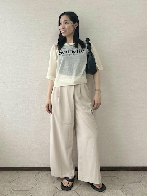 最終価格 【美品】 ROPE PICNIC ベージュ パンツスーツ 38 M セール】アシンメトリータックパンツ（その他パンツ）｜ROPE