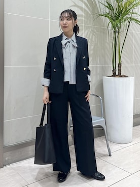 「アイテム（テーラードジャケット）」を使った、RYO.さん（レディース・165cm・20代）の秋コーディネート