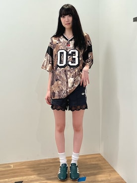 「カモ柄」｜KAさん（レディース・164cm）の夏コーディネート