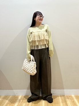 みよしさん（レディース・159cm）の冬コーディネート