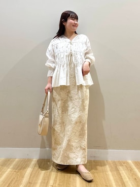 「初夏のお出掛けコーデ」｜「アイテム（その他シューズ）」を使った、みよしさん（レディース・159cm）の夏コーディネート