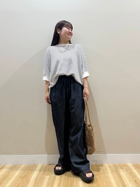「帰省コーデ」｜みよしさん（レディース・159cm）の夏コーディネート
