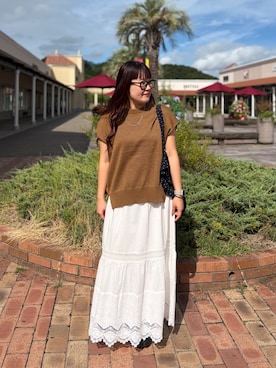 みよしさん（レディース・159cm）の夏コーディネート