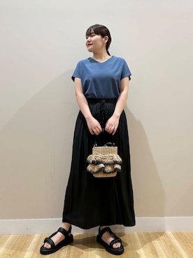 みよしさん（レディース・159cm）の夏コーディネート