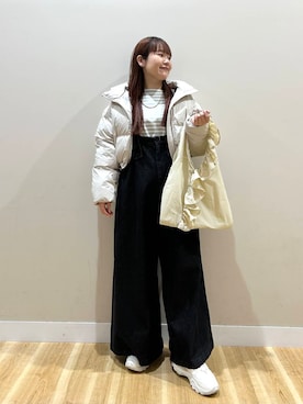 「URBAN RESEARCH（アーバンリサーチ）のアイテム（ダウンジャケット/コート）」を使った、みよしさん（レディース・159cm）の冬コーディネート