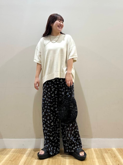 『Sサイズあり』『洗濯可』リネンレーヨンワイドパンツ