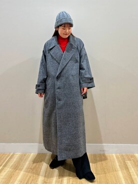 「ITEMS URBANRESEARCH（アイテムズ アーバンリサーチ）のアイテム（帽子）」を使った、みよしさん（レディース・159cm）の秋コーディネート